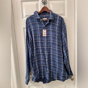NWT Peter Millar Button-Up Long Sleeve Shirt